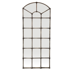 <span class=keywords><strong>Grand</strong></span> <span class=keywords><strong>miroir</strong></span> arqué de mur d'or antique en métal pour la décoration intérieure à la maison - Product Image 2