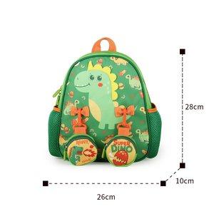Supercue防水ファッション漫画ジッパー子供用スクールバックパックランチバッグとペンシルケース4-in-1セット - Product Image 3