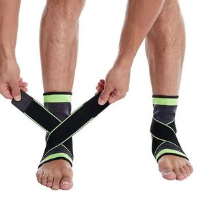 En gros, Attelle de cheville sportive pressurisée en nylon tricoté élastique, avec sangle de maintien du pied, pour la gym, le basketball et la course à pied - Product Image 3
