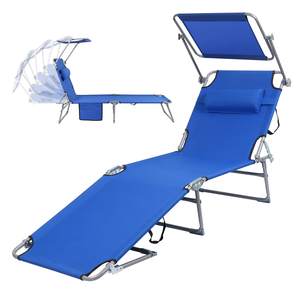 Moderne Jardin Extérieur Patio Pliant Portable En Aluminium Étanche Soleil Daybed <span class=keywords><strong>avec</strong></span> Auvent Pour Le Côté De La <span class=keywords><strong>Piscine</strong></span> - Product Image 1