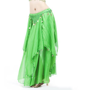 Jupe longue classique en mousseline faite à la main avec paillettes pour la <span class=keywords><strong>danse</strong></span> du ventre indienne, respirante et à taille naturelle - Product Image 3