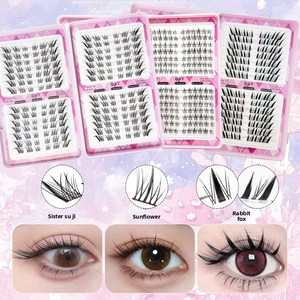 Kit <span class=keywords><strong>de</strong></span> <span class=keywords><strong>cils</strong></span> en grappe DIY pour usage domestique, grande capacité, extensions <span class=keywords><strong>de</strong></span> <span class=keywords><strong>cils</strong></span> individuelles, marque privée, logo personnalisé, fournisseur <span class=keywords><strong>de</strong></span> <span class=keywords><strong>cils</strong></span> en gros - Product Image 1