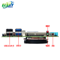 ELSKY 120mm x 120mm NANO-ITX carte mère NANO4F avec CPU 4th Core i3 i5 i7 processeur 2LAN 6COM 8USB FCBGA1168 LVDS VGA