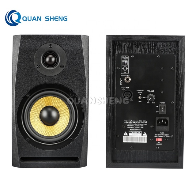 M5 Active Studio Monitors Adjustable High/Low EQ Low Noise Ideal for Home Recording Studio Podcast Setup