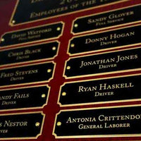 Plaque de trophée gravée personnalisée Plaque d'identification en métal Plaque perpétuelle Plaques pour la reconnaissance des employés de bureau Récompenses