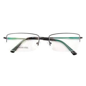 Lunettes <span class=keywords><strong>de</strong></span> <span class=keywords><strong>vue</strong></span> rectangulaires haut <span class=keywords><strong>de</strong></span> gamme, élégantes, en patchwork, en acier inoxydable, pliables, design unisexe, non allergènes, pour les myopes - Product Image 1
