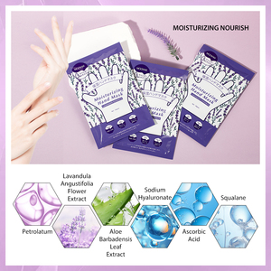Mascarilla de Manos de Lavanda de Marca Privada para Calmar y Reparar la Piel Áspera de las Manos, Hidrata y Mejora las Asperezas y la Sequedad - Product Image 5