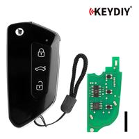Clé télécommande universelle KEYDIY KD B33-3 à 3 boutons pour Volkswagen Golf 8 Type 5 pièces/lot
