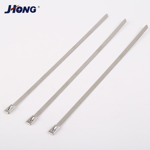 La gestion du fournisseur de la Chine 50lbs attaches murales 316 attaches de câble en acier inoxydable nu - Product Image 1