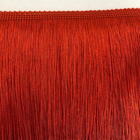 Vente en gros de haute qualité brillant 8 pouces 20CM brillant Polyester fil de soie Chainette gland frange pour robe de danse