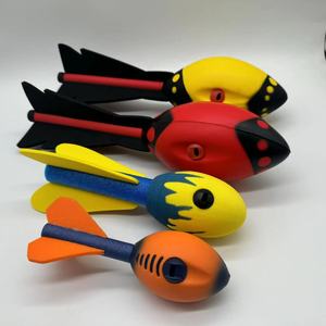 Soft Throwing Disc Flying Toy Flying Arrows Missile Launcher Whistling Toy Long Distance Park Beach Backyard PU Foam <strong>Rocket</strong> - Product Image 6
