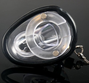 最新デザイン小型男性用コックケージ拘束具ペニスロックBDSM新作セックストイシリコン貞操帯 - Product Image 6