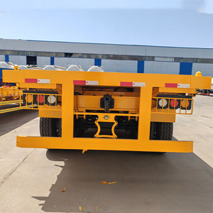 Camions semi-remorques à <span class=keywords><strong>plateau</strong></span> plat de 2 essieux, 30/40 pieds, 48 pieds, de haute qualité et à bas prix, fabriqués en Chine, à vendre - Product Image 2
