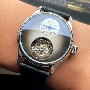 Montre Tourbillon Mécanique Édition Limitée pour Homme avec Logo Personnalisé ODM, Cadran en Nacre, Squelette, Tourbillon Blanc, Idéale pour un Cadeau - Product Image 2