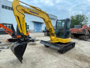 Mini-excavatrice sur chenilles Komatsu PC55 d'occasion de haute qualité, 5 tonnes, moteur Isuzu, composants essentiels, 2020, capacité de la benne de 0,15 m³ - Product Image 6