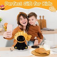 Boneka Hewan Lucu Super Lembut dengan Lapisan Jala, Kreatif, Kawaii, Promosi Grosir Ulang Tahun, Isi Kapas PP