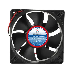 Ventilador de ventilación de alta velocidad 12V DC 24V DC Ventilador axial 120X120X38Mm impermeable 12V DC ventilador IP65 IP68