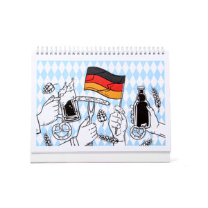 Calendriers de bureau personnalisés en papier imprimé en couleur, vente en gros par le fabricant, 2026 - Product Image 1