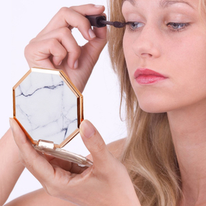 Bát Giác Túi Nhỏ Gương Cầm Tay Lông Mi Trang Điểm Gương Với Nhãn Hiệu Riêng Logo - Product Image 1