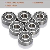 Roulement à billes à gorge profonde silencieux, haute précision, mini-roulement 8*22*7mm 608 2RS pour skateboard, faible bruit