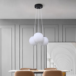 Suspension SkyCam en verre nordique de petite taille, luminaire design E27 <span class=keywords><strong>avec</strong></span> câble de suspension - Product Image 3