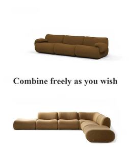 Modern kumaş modüler kesit koltuk takımı-özelleştirilebilir renkler/boyutlar/Logo çeşitli yaşam alanları için kolay taşıma uyarlanabilir - Product Image 6