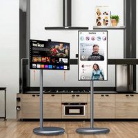 Téléviseur intelligent portable 27 pouces avec batterie, Android 13, écran LED, LCD mobile, haut-parleur intégré, Wi-Fi – Fournisseur d'usine
