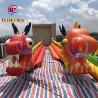 Bateau Dragon Gonflable Huayue pour 10 à 18 Personnes, Bateau Banane Remorquable Commercial à Double Voie