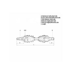Pièces <span class=keywords><strong>de</strong></span> voiture automobiles <span class=keywords><strong>Arbre</strong></span> <span class=keywords><strong>de</strong></span> <span class=keywords><strong>transmission</strong></span> Assy OE 43420-05430 <span class=keywords><strong>Arbre</strong></span> <span class=keywords><strong>de</strong></span> <span class=keywords><strong>transmission</strong></span> MR580626 pour <span class=keywords><strong>MITSUBISHI</strong></span> <span class=keywords><strong>L200</strong></span> Triton Pajero - Product Image 5