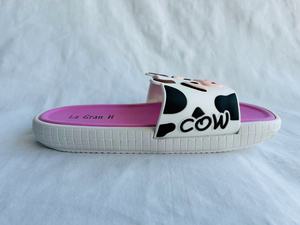 Pantofole a Forma di Mucca Cartoon La Gran H, Rosso Rosa, Punta Aperta, Suola in EVA, per Tutte le Stagioni, da Indossare in Casa - Product Image 6