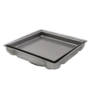 GUIDA 726173 fornitura di fabbrica inserto per piastrelle quadrate Ant-odore Base/coperchio per scarichi a pavimento per <span class=keywords><strong>doccia</strong></span> in acciaio inossidabile nero invisibile - Product Image 2