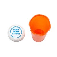 30 flacons de pilules en plastique résistant aux enfants Dr 60Dr 90Dr bouchon à vis pour le stockage des médicaments