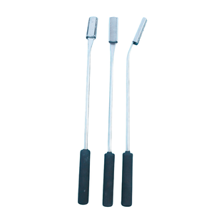 Juego de 3 limas dentales equinas rectas para caballos, instrumentos quirúrgicos manuales, ecológicos, reutilizables, de acero inoxidable 304 - Product Image 1