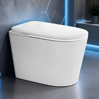 WC intelligent monobloc en céramique durable à longue durée de vie, à poser au sol, pour immeuble d'appartements