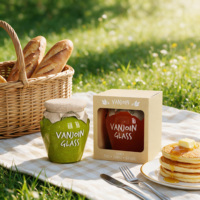 Pot en verre vide Orcio avec couvercle de 106 ml, 212 ml, 314 ml, 370 ml pour confiture, miel, cornichons, sauce, mise en conserve, stockage alimentaire, emballage