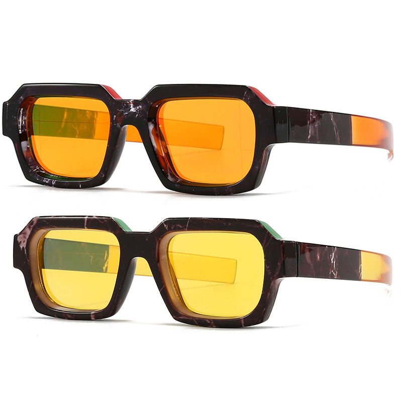 LBAshades 2784 Luxury Brand Designer Fashion Small Square Frame Sunglasses  Retro Thick Frame Sunglasses Ladies Glasses - Main Image