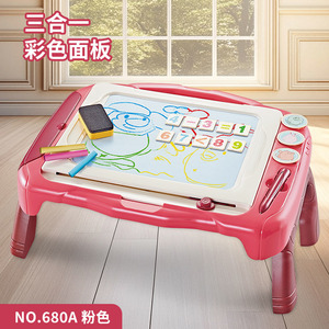 Tableau magnétique pour enfants 2 en 1, pour dessin et coloriage, effaçable, pour enfants de 2 à 6 ans, jouet de table en plastique - Product Image 2