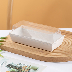 Sıcak satış şeffaf plastik kapaklı sandviç ekmek ve kek kutusu karton gıda ambalaj için suşi için paket - Product Image 6