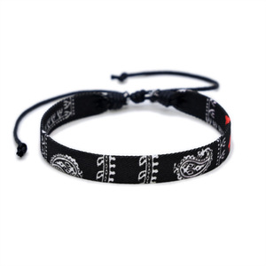 Bracelet ethnique multicolore en gros, cadeaux personnalisés, tissé à la main, matériaux mixtes, bracelet décontracté pour <span class=keywords><strong>couple</strong></span>, souvenir - Product Image 4