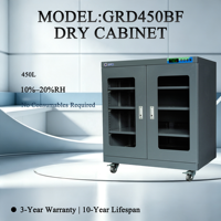 Armoire sèche ESD électrique GRD 450L à humidité constante et haute efficacité, déshumidification automatique pour composants électroniques BGA PCB