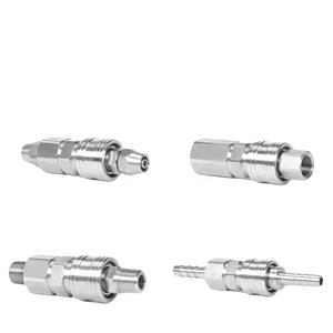 Nhà máy trực tiếp 304 thép không gỉ Tự khóa khớp nối nhanh áp lực cao mặc sp + PP Máy nén khí Phụ kiện ống khí nén - Product Image 5