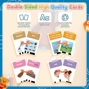 Cartes Flash Montessori Pocketspeech 336 mots de vue Buddy Audible Speech pour tout-petit ABC Learning Educational Pocket Speech - Product Image 3