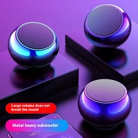 Haut-parleur M3 en métal Mini haut-parleur portable extérieur Subwoofer de bureau sans fil à domicile Petit haut-parleur canon en acier