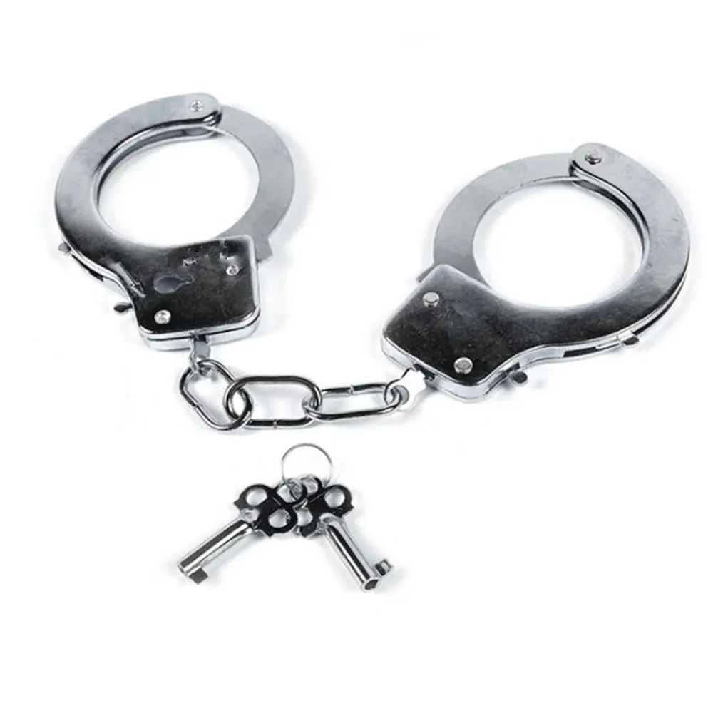 Metal Handcuff mit Key Kids Handcuffs Swat Role Play Game Toy Costume Xmas Gift Sex Toy