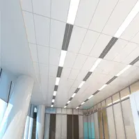 Diseños de falso techo 2x4 3d paneles de azulejos de tiras de aluminio de techo