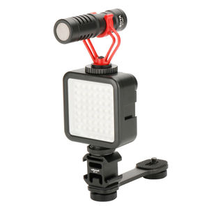 Barra de Extensión Metálica Ulanzi PT-3, 3 Soportes para Zapata Fría para Micrófono Zhiyun/DJI OSMO/<span class=keywords><strong>Vimble</strong></span> BY-MM1, Accesorios para Cámara, Gran Venta - Product Image 5