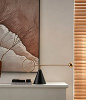Ornements géométriques personnalisés en métal durable pour salons et chambres à coucher