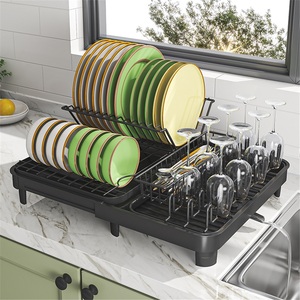 <b>Kitchen</b> Non-Folding Towel <b>Storage</b> <b>Racks</b> Standing Stainless Steel Box Modern Style Drain Chopsticks <b>Storage</b> for Countertops Sink - Product Image 2