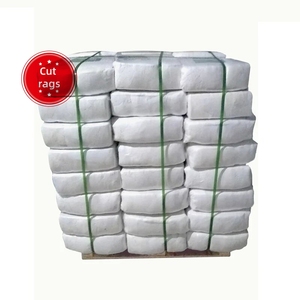 Laboratorio 100% cotone stracci colore bianco T Shirt scarti 35-65 CM rifiuti tessili industriali <span class=keywords><strong>per</strong></span> la pulizia 5kg sacchetto - Product Image 1