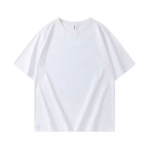 ผู้ผลิตเสื้อยืดคุณภาพสูง เสื้อยืดผ้าฝ้ายแท้ 100% คุณภาพสูงสำหรับผู้ชาย เสื้อยืดเปล่าไซส์ใหญ่สำหรับผู้ชาย - Product Image 2